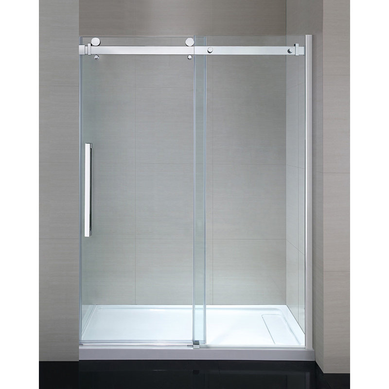 Sierra 59" x 79" Door Opening Frameless Shower Door Joss & Main